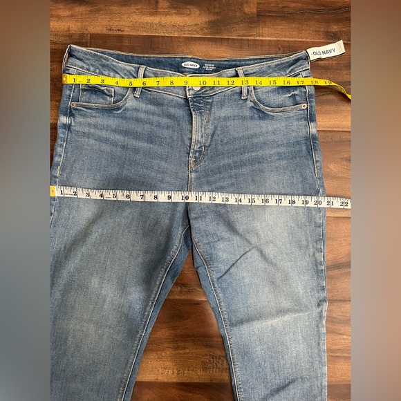 Brand New Old Navy Rockstar Super Skinny Mid-Rise Denim Blue Women’s Jeans - Picture 8 of 16